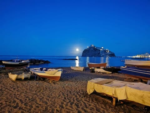 Night, Beach, Sea view