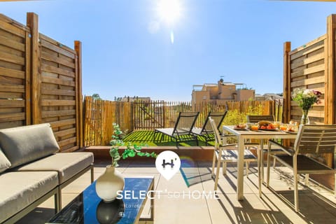 Property building, Patio, Spring, Day, View (from property/room), Dining area, sunbed