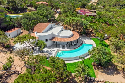 Property building, Natural landscape, Bird's eye view, Swimming pool