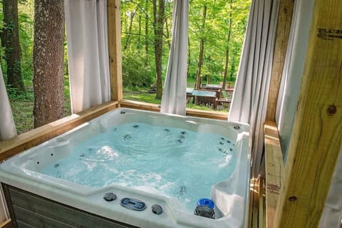 Stefan Cabin Nature-nested Tiny Home Hot Tub Cabin in Chattanooga