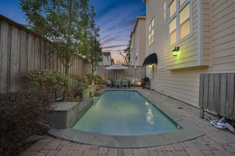Pool view, Swimming pool, Sunset
