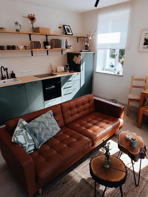 Kitchen or kitchenette, Living room, Seating area, pet friendly, stove