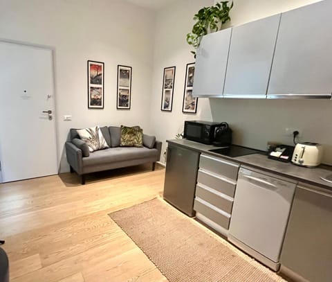 Living room, kitchen
