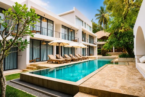 Property building, Pool view, Swimming pool