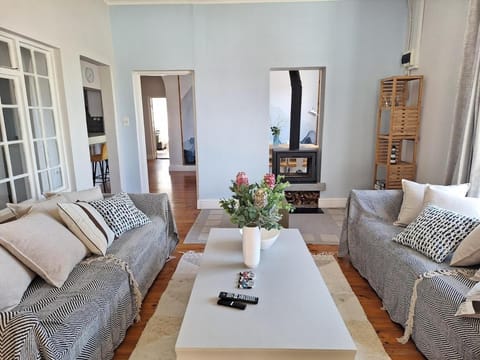 Living room, fireplace