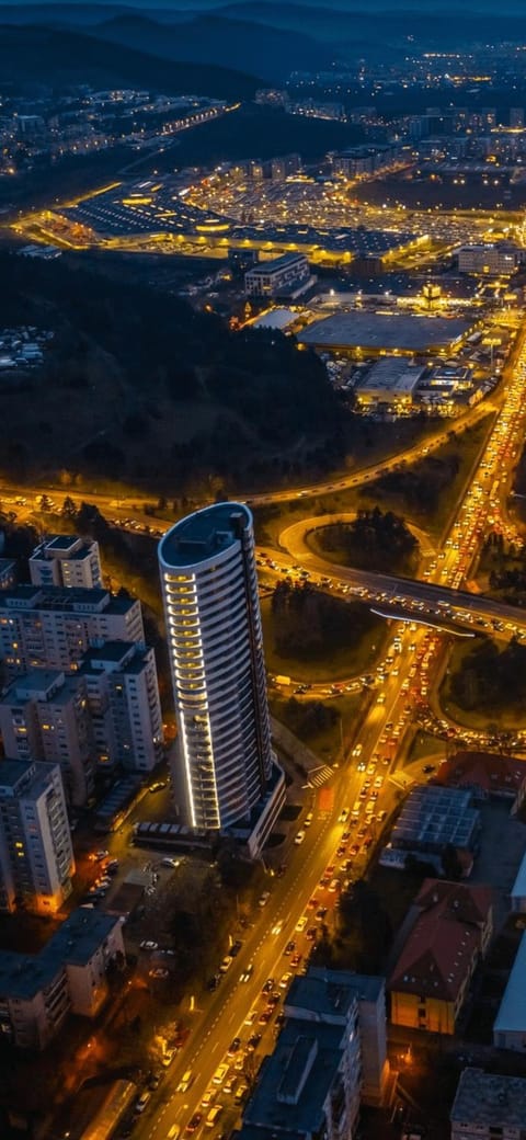 Night, Neighbourhood, Bird's eye view, City view, Street view, Location