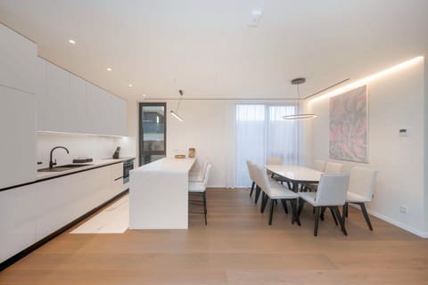 Kitchen or kitchenette, Living room, Dining area