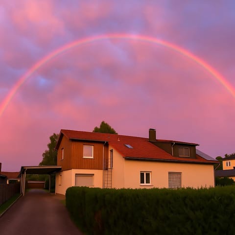 Property building, Sunset