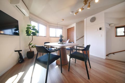 Dining area, air conditioner