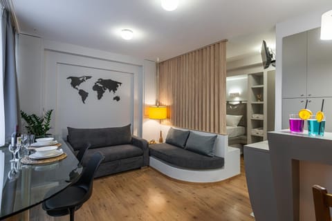 Bed, Living room, Dining area, kitchen