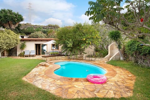 Property building, Living room, Swimming pool