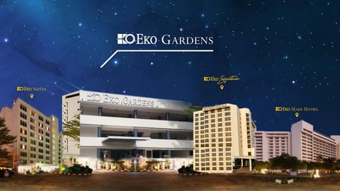 Property building, Garden view