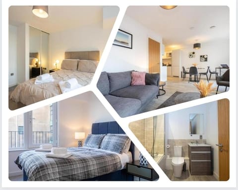 Bed, Living room, Photo of the whole room, Seating area, Bedroom