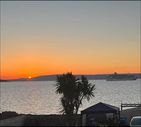 Natural landscape, Sea view, Sunset