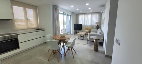 Kitchen or kitchenette, Living room, Dining area, dishwasher