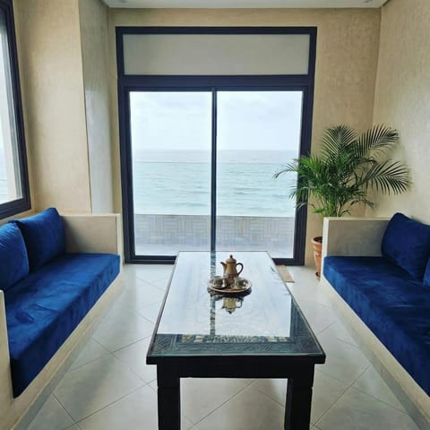 Living room, Seating area, Sea view