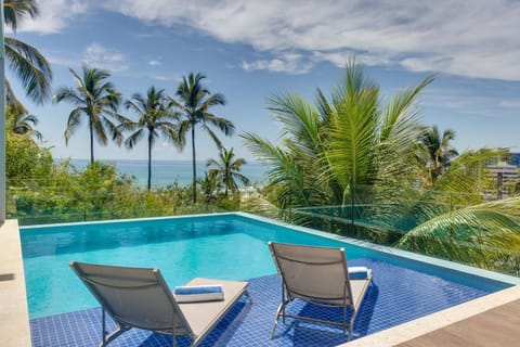 Patio, Day, Natural landscape, Pool view, Sea view, Swimming pool, sunbed
