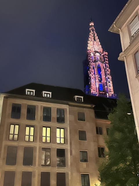 Property building, Night, City view