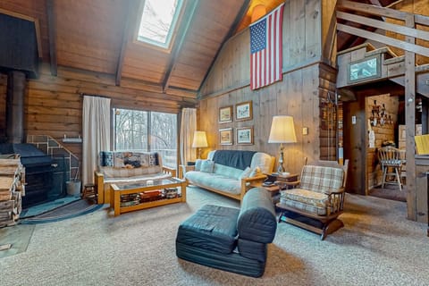 Log Ski Lodge House in Wilmington