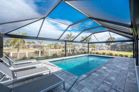 Patio, Day, Pool view, Swimming pool, sunbed