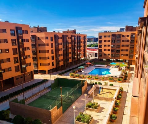 Property building, Pool view, Swimming pool