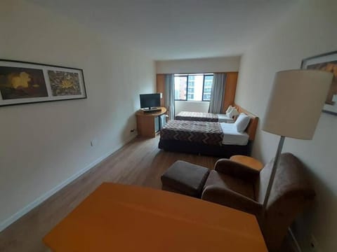 Bed, TV and multimedia, Living room, Seating area