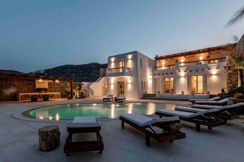 Property building, Living room, Swimming pool