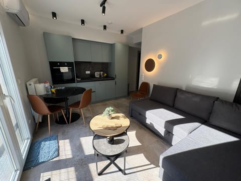 Kitchen or kitchenette, Living room, Dining area