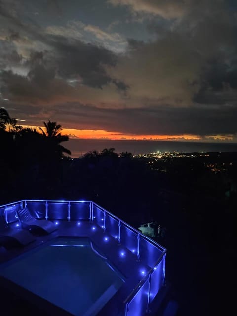 Pool view, Sunset