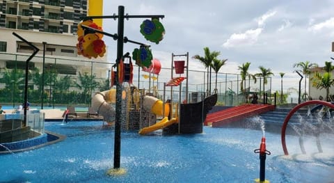 Children play ground, Aqua park, Pool view, Swimming pool
