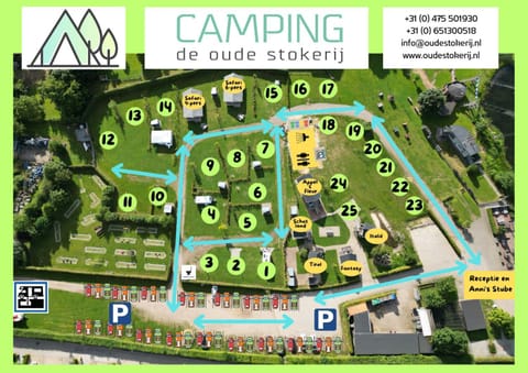 Empty camping spot for your tent, caravan and camper Campground/ 
RV Resort in Roermond