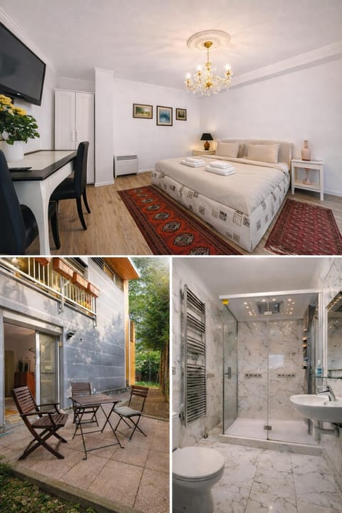 Garden, Bathroom, Living room, Bedroom