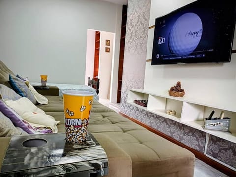 Communal lounge/ TV room, Bed, Living room, Seating area