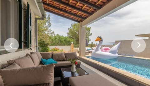 Seating area, Pool view, Swimming pool