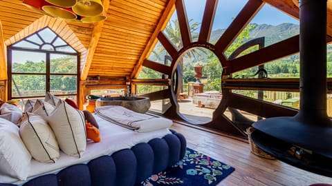 Bed, Bedroom, Mountain view, Mountain view