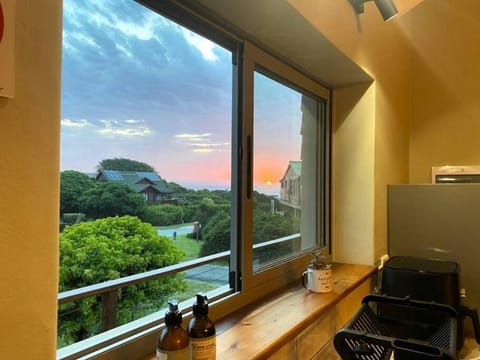 Natural landscape, Kitchen or kitchenette, Sea view, Sunset