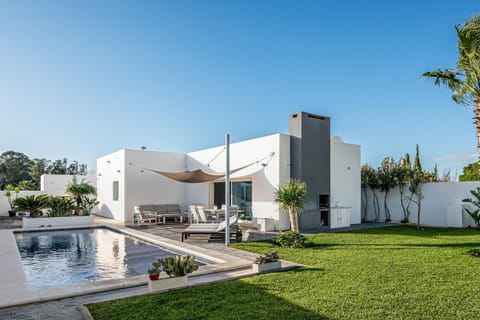 Property building, Living room, Swimming pool