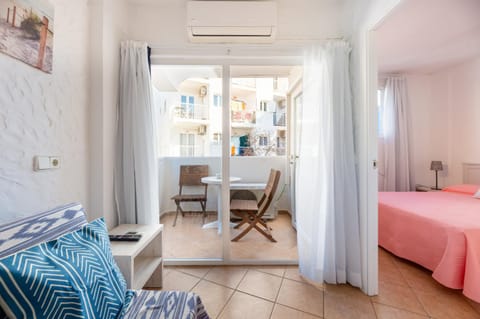 Property building, Living room, Bedroom