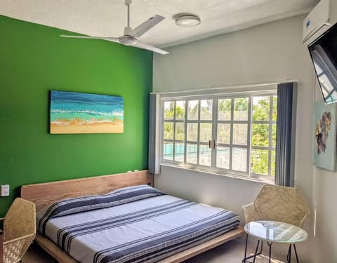 Studio -Trees at Mikasa- Near beach, Pool, Fast Wifi, AC & King bed Apartment in Puerto Escondido