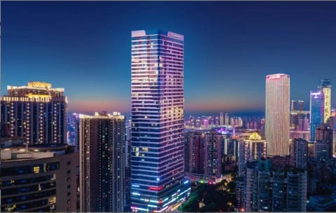 Property building, Night, City view