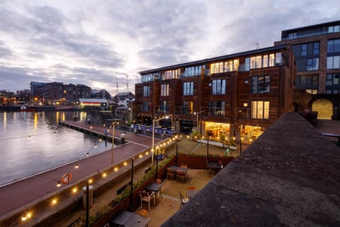 Property building, Night, River view