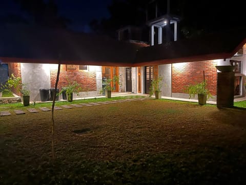 Property building, Night, Garden view