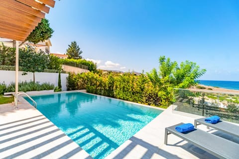 Patio, Natural landscape, Pool view, sunbed
