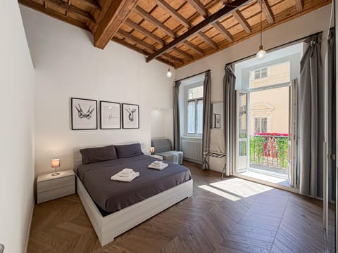 Bed, View (from property/room), Balcony/Terrace, Living room, Photo of the whole room, Seating area, Bedroom