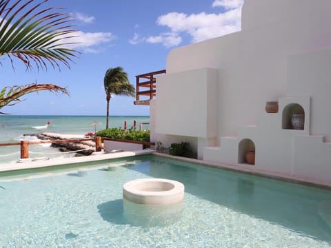 Day, Natural landscape, View (from property/room), Beach, Pool view, Sea view, Swimming pool