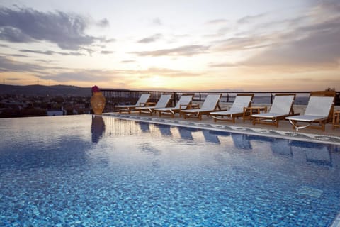 Swimming pool, Swimming pool, Sunset