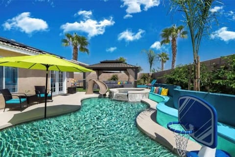 Property building, Patio, Pool view, Swimming pool, Swimming pool