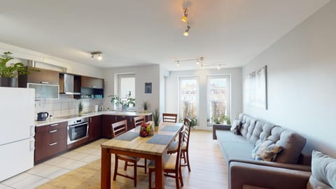 Kitchen or kitchenette, Living room, Seating area, Dining area, dishwasher, minibar, pet friendly