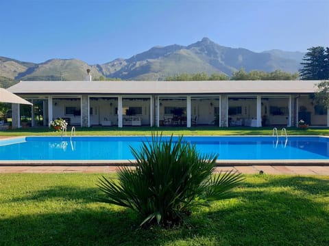 Property building, Natural landscape, Garden, Garden view, Mountain view, Pool view, Swimming pool