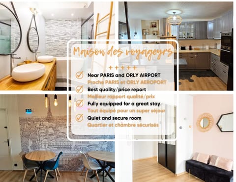 Maison des voyageurs Cerise - PARIS ORLY Bed and Breakfast in Île-de-France